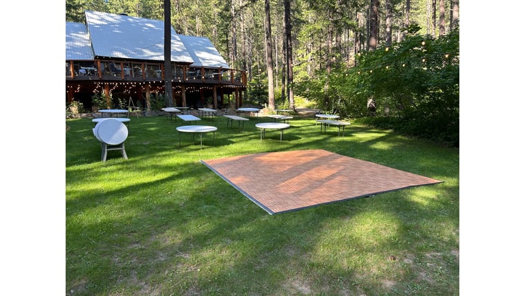 Oak Dance Floor - 18x18 additional photo — NCW Event Rentals Eastern Washington