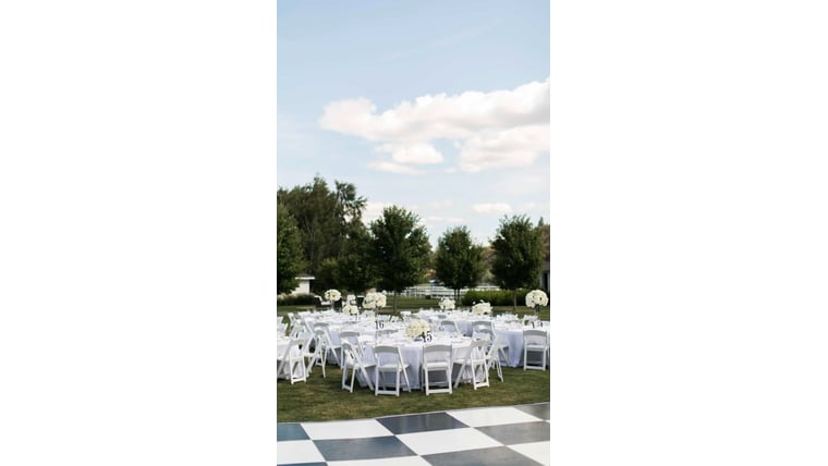 B&W Dance Floor - 21x21 additional photo — NCW Event Rentals Eastern Washington