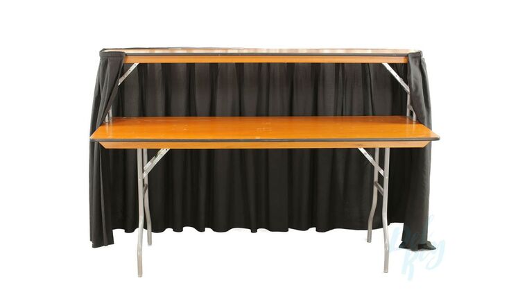 Rectangle Bar with Skirt 8' additional photo — NCW Event Rentals Eastern Washington