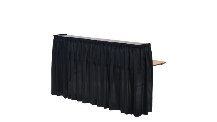 Rectangle Bar with Skirt 8' rental from NCW Event Rentals, available in Wenatchee, Cle Elum, Chelan and Leavenworth Washington