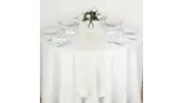Table Runners Ivory Polyester 108" L x 12" W rental from NCW Event Rentals, available in Wenatchee, Cle Elum, Chelan and Leavenworth Washington