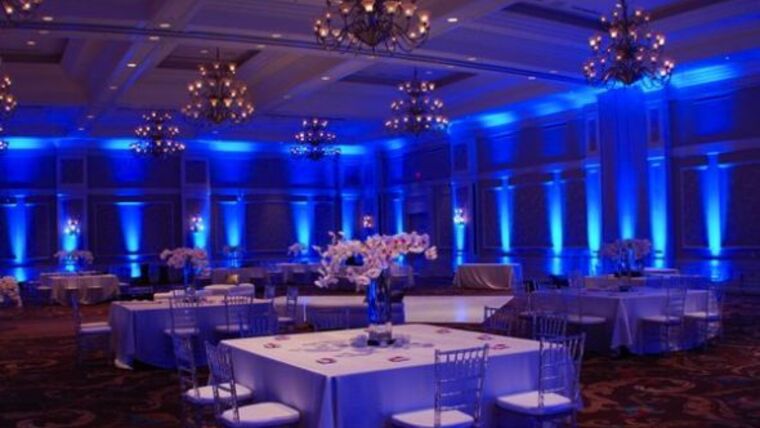 Uplighting rental from NCW Event Rentals, available in Wenatchee, Cle Elum, Chelan and Leavenworth Washington