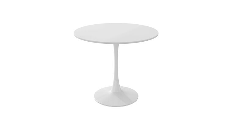 36"Dia. White Tulip Cafe Table : goodshuffle.com
