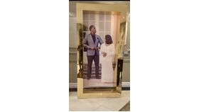 Image of a 4x8 Gold Frame
