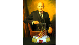 Image of a 1890 United States of America Flag Centerpiece