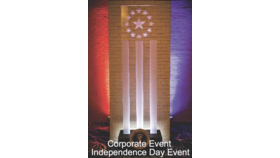 Image of a Acrylic US theme Flag