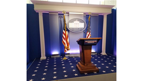 Image of a White House Press Room Set