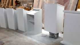 Image of a White/Black Paintable Lecterns
