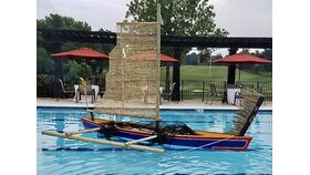 Image of a 16' Outrigger Canoe