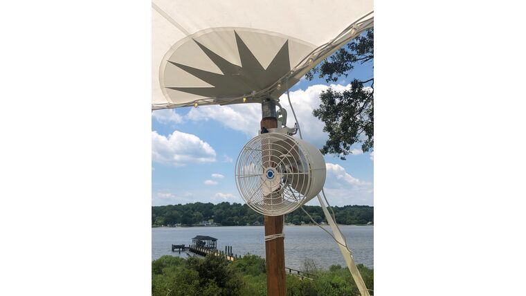 large tent fan
