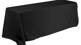 Image of a Cotton Premium - Black Tablecloths (90" x 156")