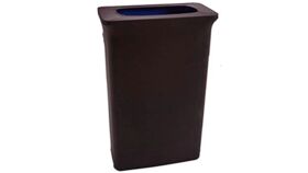 Image of a Black Spandex Trash Can Cover - 23 Gallon Slim Jim