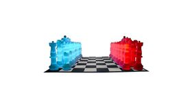 Image of a 37" Plastic LED Illuminated Giant Chess Set Rental