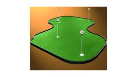 Image of a 12' x 12' Tour Links Indoor/Outdoor Mini Golf Putting Green 4 Pin Game