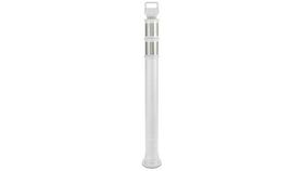 Image of a 45" White Delineator Post w/o Base Reflective Lines