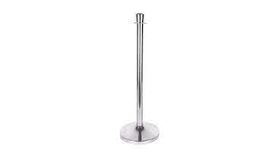 Image of a 38" Chrome Finish Metal Stanchion Post with Chrome Urn Top Kit