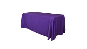 Premium Polyester | Purple | 90″x156″ Rectangular Tablecloth | Rental