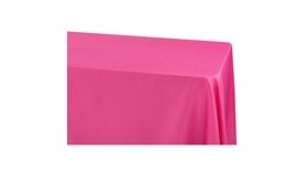 Premium Polyester | Fuchsia | 90″x156″ Rectangular Tablecloth | Rental