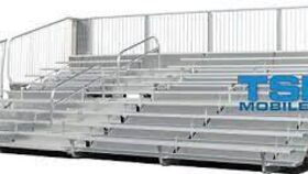 Image of a Bleacher - 10 Row Mobile Grandstands Bleacher Trailer (Seats 300*) Rental