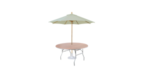 Image of a Banquet Table | Wood | 48" w/Umbrella Hole