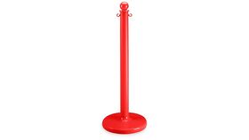 Image of a 40" Red Plastic Stanchion Post Only