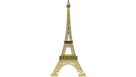 Image of a 19" Eiffel Tower Gold Statue Decor