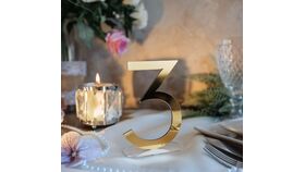 Image of a Acrylic Gold Table Numbers (1 - 25)