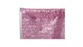 Image of a 10ft  Pink Glitz Mesh Sequins  Fabric Panel/Drape