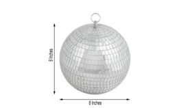 Image of a 8" Silver Mirror Disco Balls