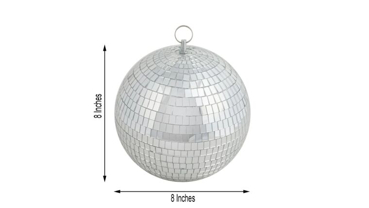 8" Silver Mirror Disco Balls : goodshuffle.com