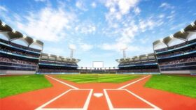 Image of a 8 x 10 Baseball Field  Backdrop
