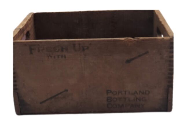 ボトルケース “PORTLAND BOTTLING CO.”【USA買付品】木箱 Crate - Vintage Portland Bottling Co. - Power of Love Rentals
