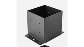 Image of a [Pergola Footing w/ wood base for sign post]