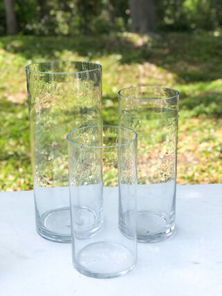 V-Shaped Glass Vase 11” Tall - The Celebration Place