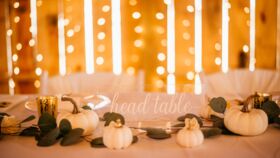 Image of a Acrylic Head Table sign