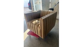 Image of a Accent Chair - Brown Leather - Furniture Affair - Four Hands
