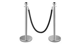 Image of a 3 ft. Silver Stanchion Post