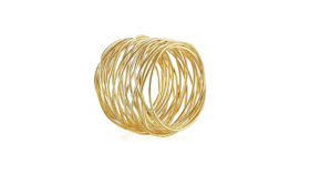 Image of a 2" Gold Mesh Napkin Ring