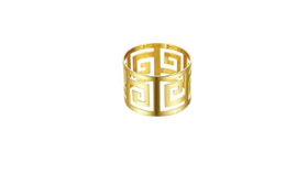 Image of a 2" Gold Elegant Napkin Ring