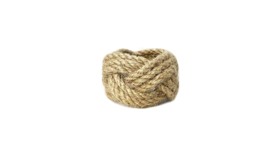 Image of a 2" Jute Woven Napkin Ring