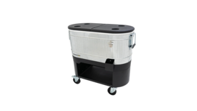 Image of a 120 qt. Galvanized Rolling Cooler