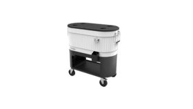 Image of a 120 qt. White Rolling Cooler