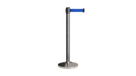 Image of a 12' Blue Belt Retractable Stanchion (Chrome)