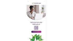 Image of a 2025 CHR / DCS - Bannière / Roll-up banner - Get more from your  EMR with AI. - Eng