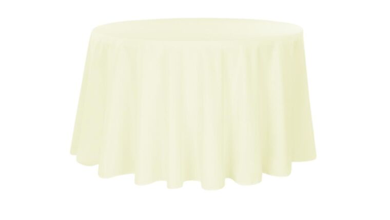 120" Polyester Table Linen - Ivory : goodshuffle.com