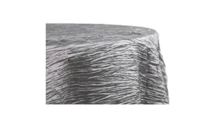 120" Crinkle Table Linen - Silver : goodshuffle.com