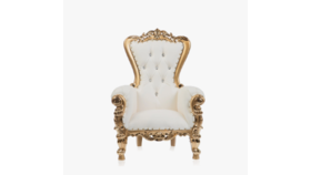 Image of a Chairs White & Antique Gold Small (Kids)