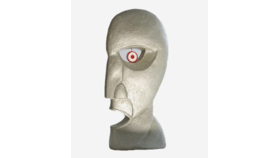 Image of a division bell heads art statue