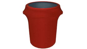 Image of a Trash Can Cover (Red, 32 Gallon)