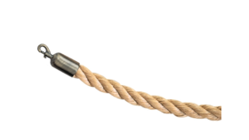 Image of a (6') Braided Hemp Stanchion Rope